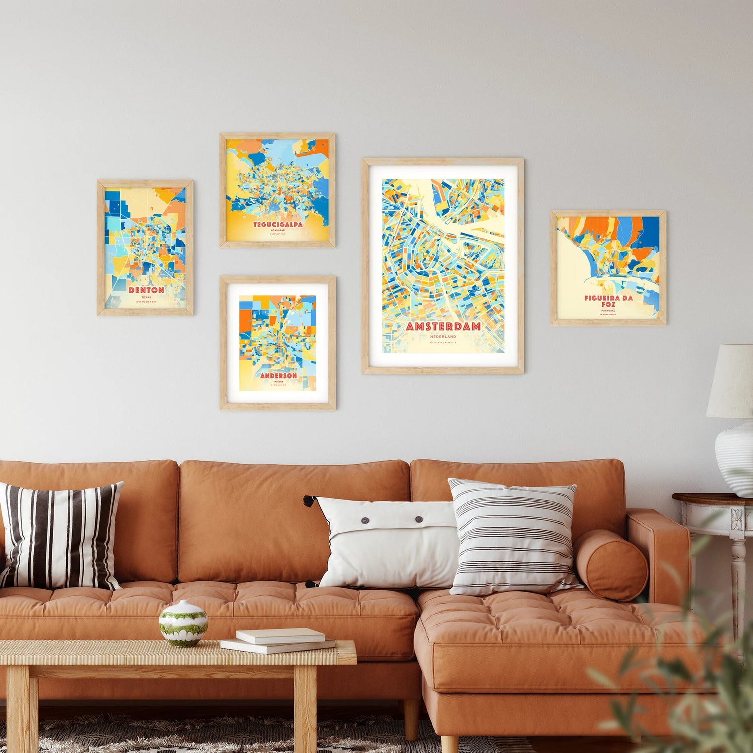 Brightly Colored Art Maps