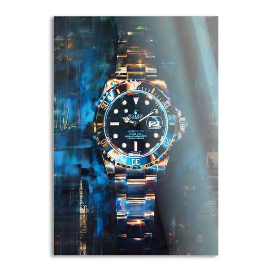 10 past Rolex V2 - Leinwandbild Pop Art