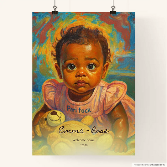 Custom Contemporary Portrait Drawing Print
