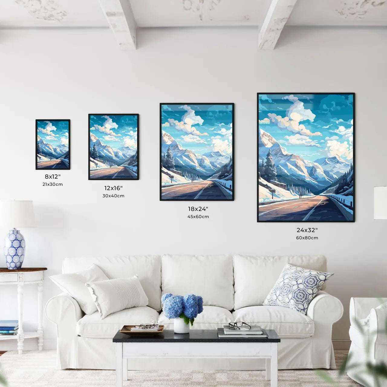 Road In The Mountains Art Prin Wall Art
