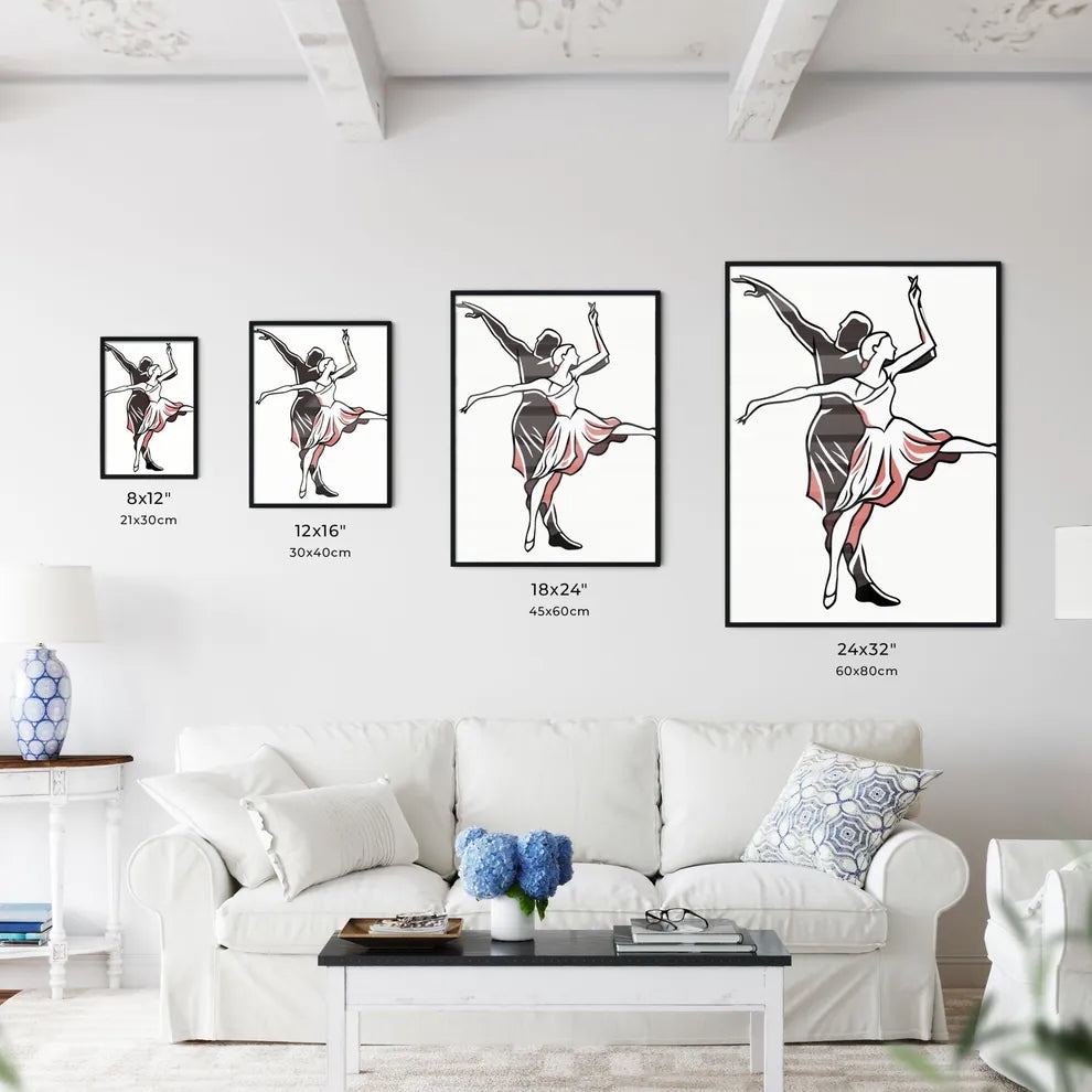 Man And Woman Dancing Art Prin Wall Art