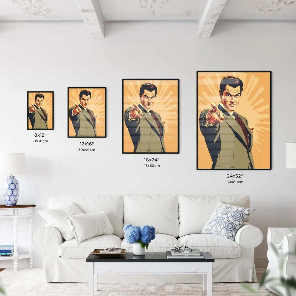 Man Pointing At The Camera Art Prin Wall Art
