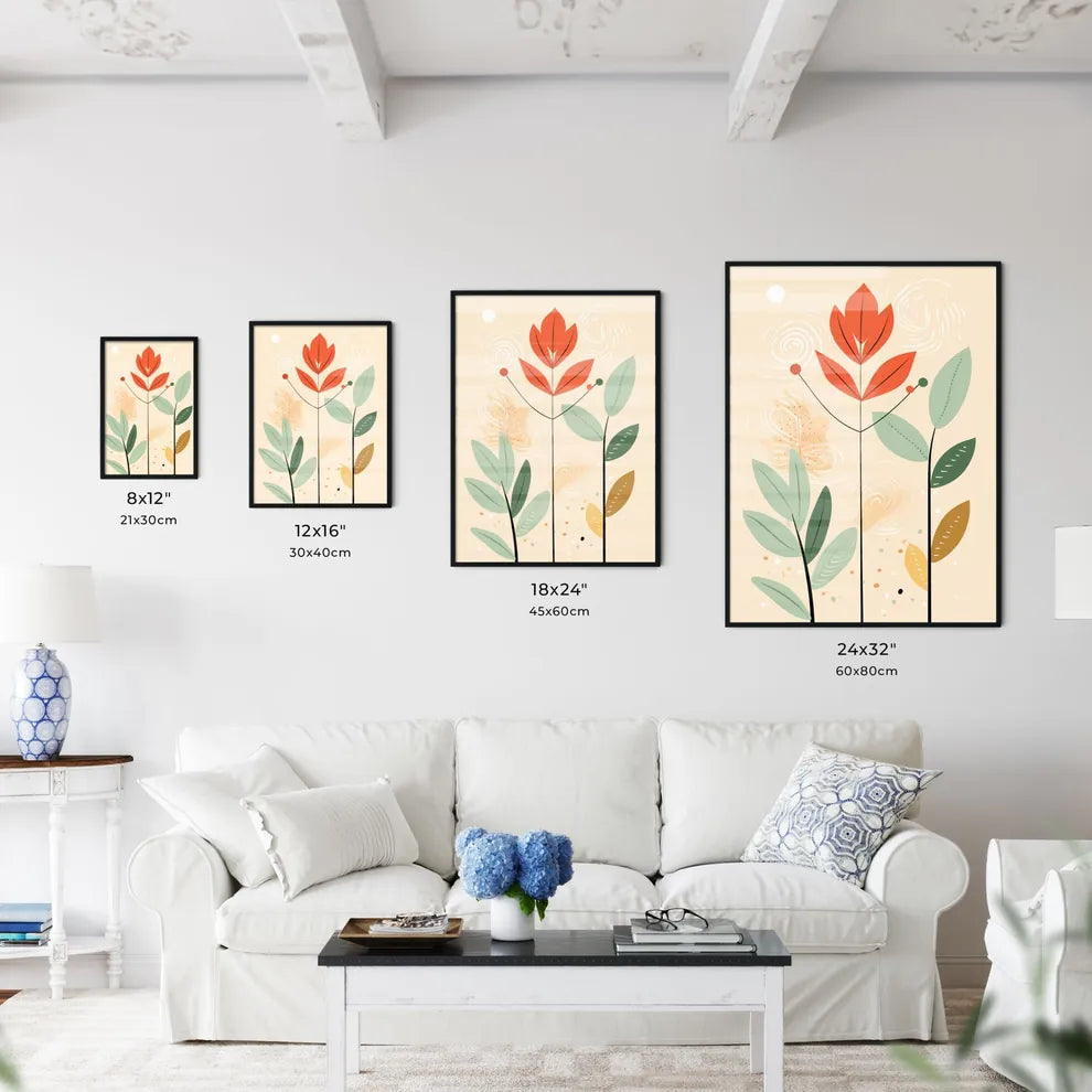 Drawing Of A Plant Art Prin Wall Art