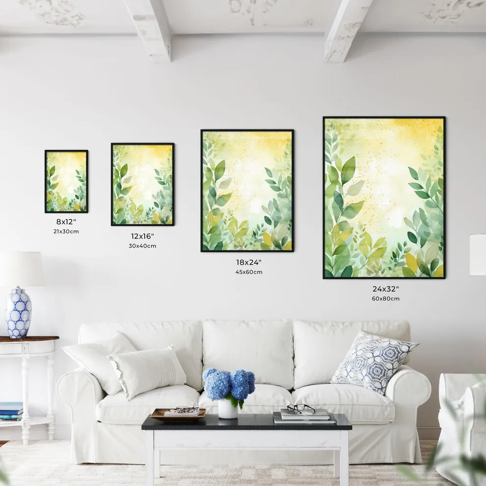 Painting Of Leaves And Branches Art Prin Wall Art