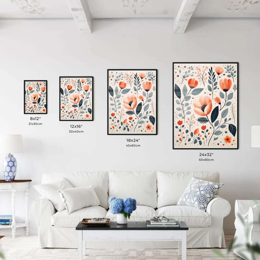 Close Up Of Flowers Art Prin Wall Art