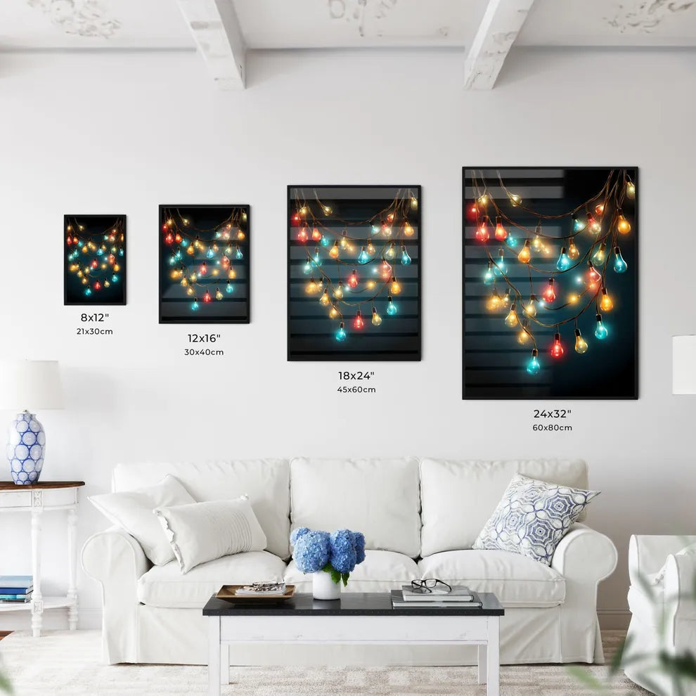 Group Of Colorful Lights Art Prin Wall Art