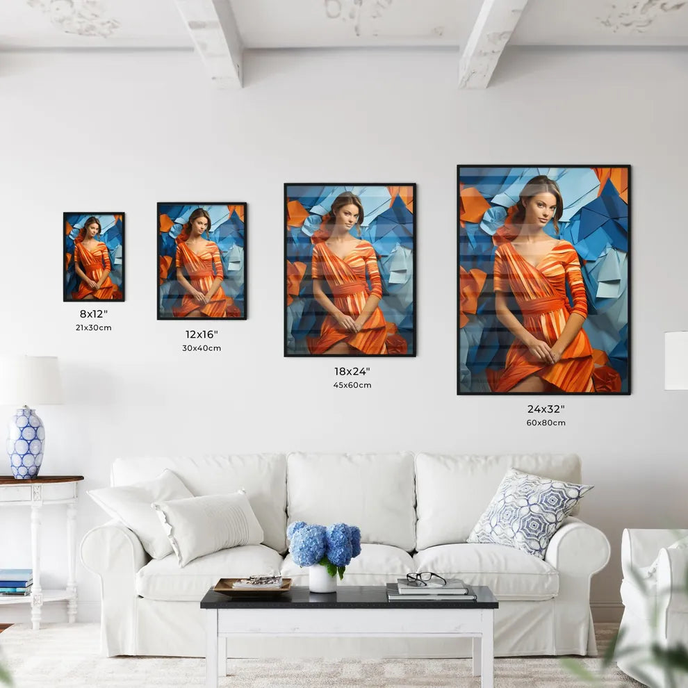 Woman In A Dress Art Prin Wall Art