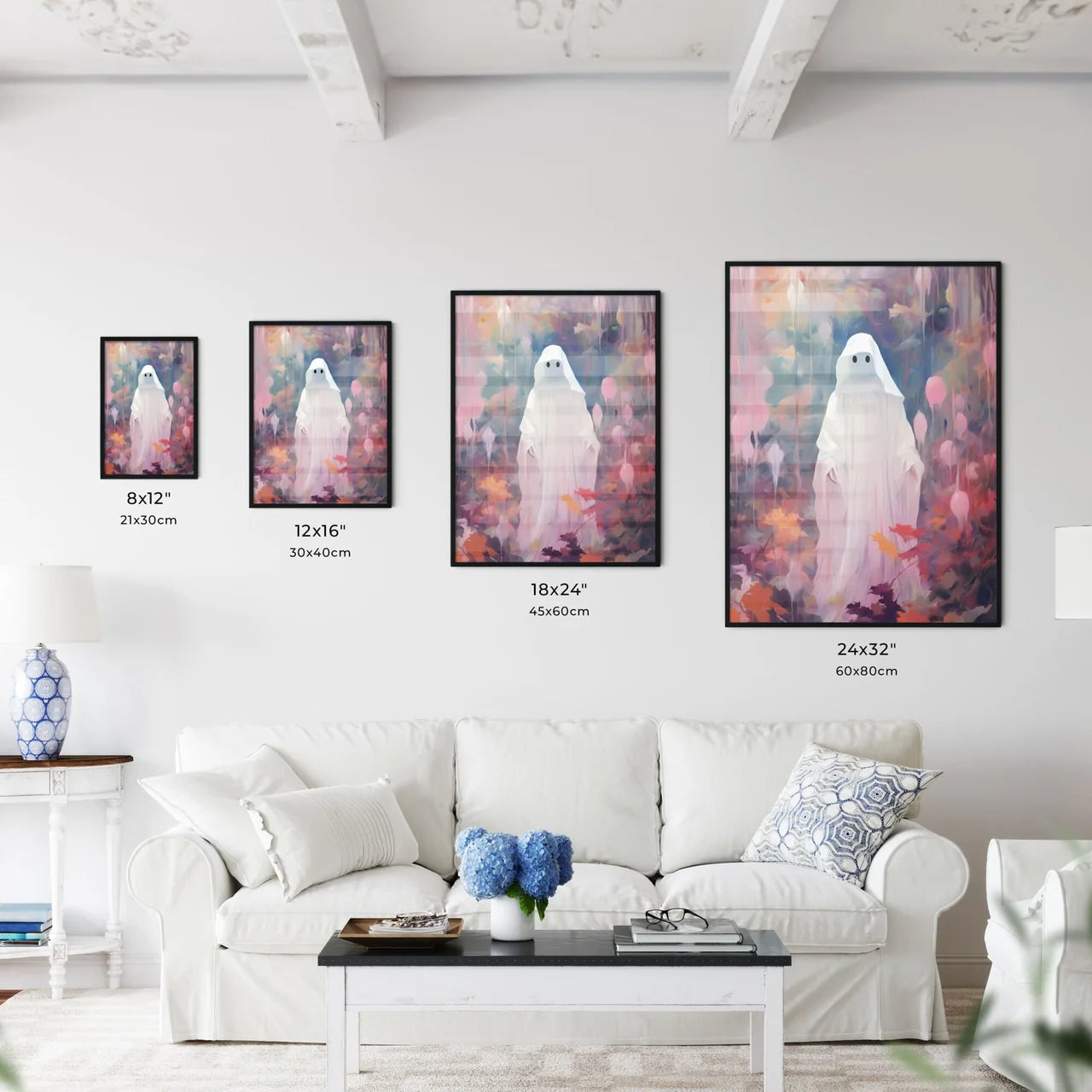 Person In A White Garment Art Art Print