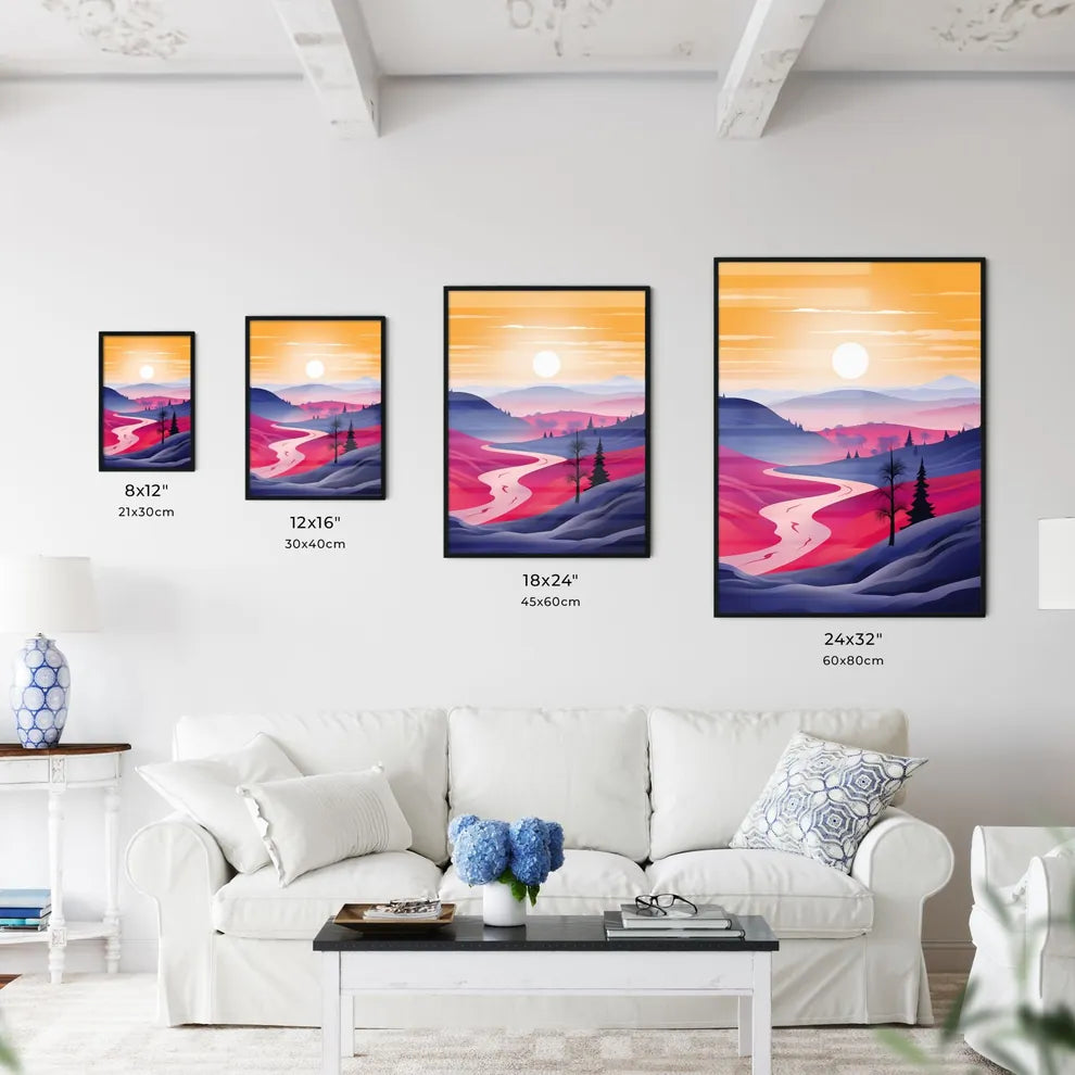 Landscape With A River And Trees Art Prin Wall Art