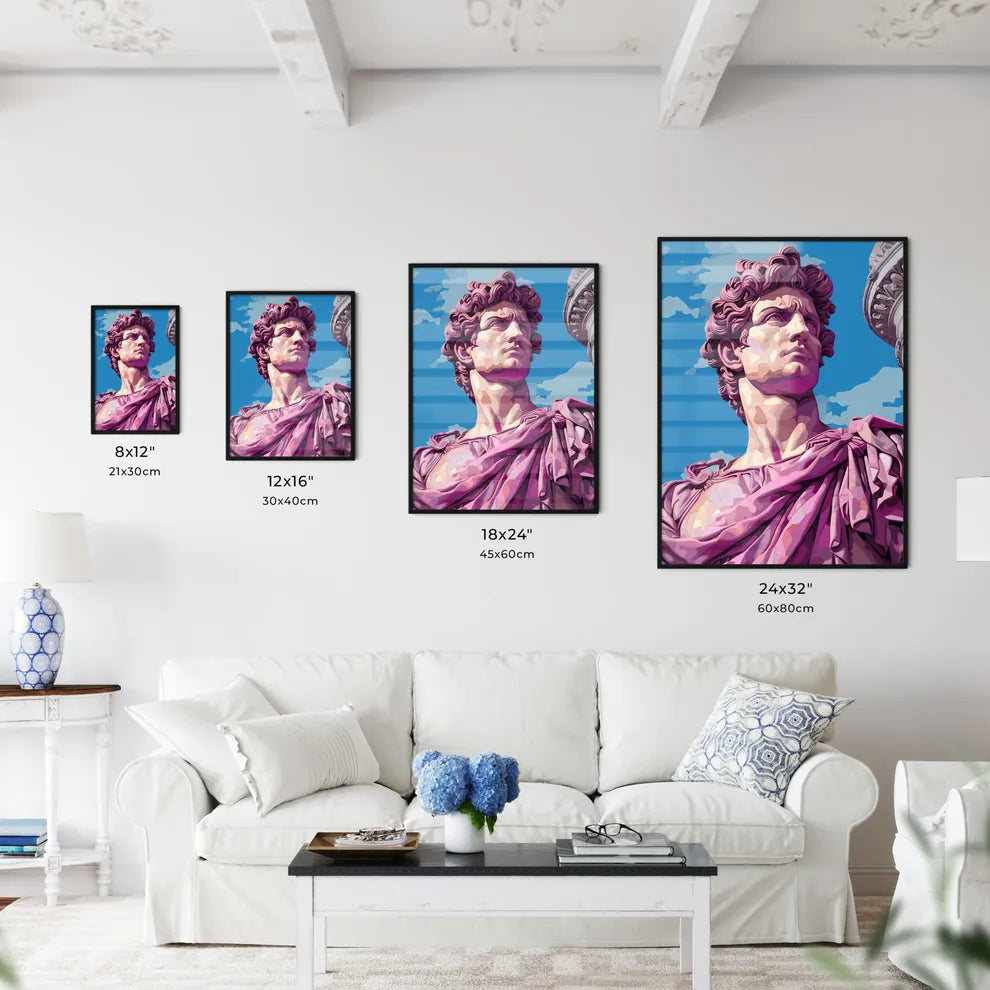 Statue Of A Man Art Prin Wall Art