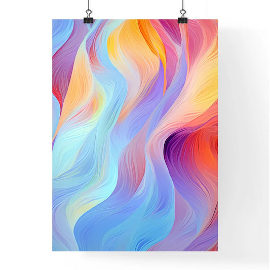 Colorful Swirly Background Art Prin Poster