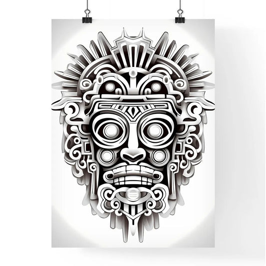 Mask With Many Different Patterns Art Prin Poster