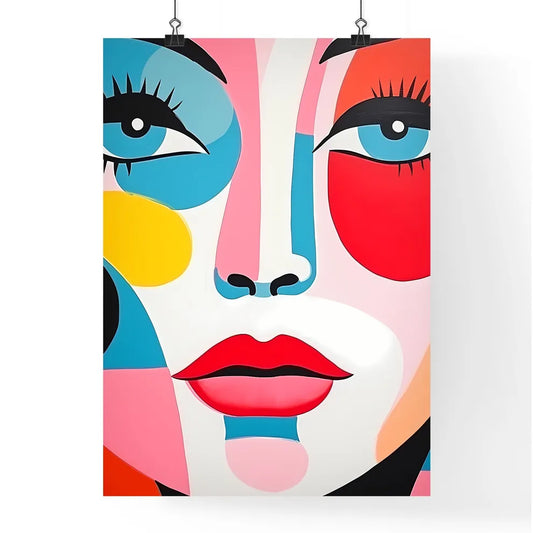 Colorful Face Painting Of A Woman Art Prin Poster