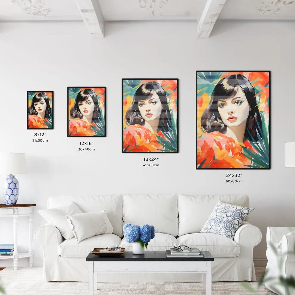 Painting Of A Woman Art Prin Wall Art