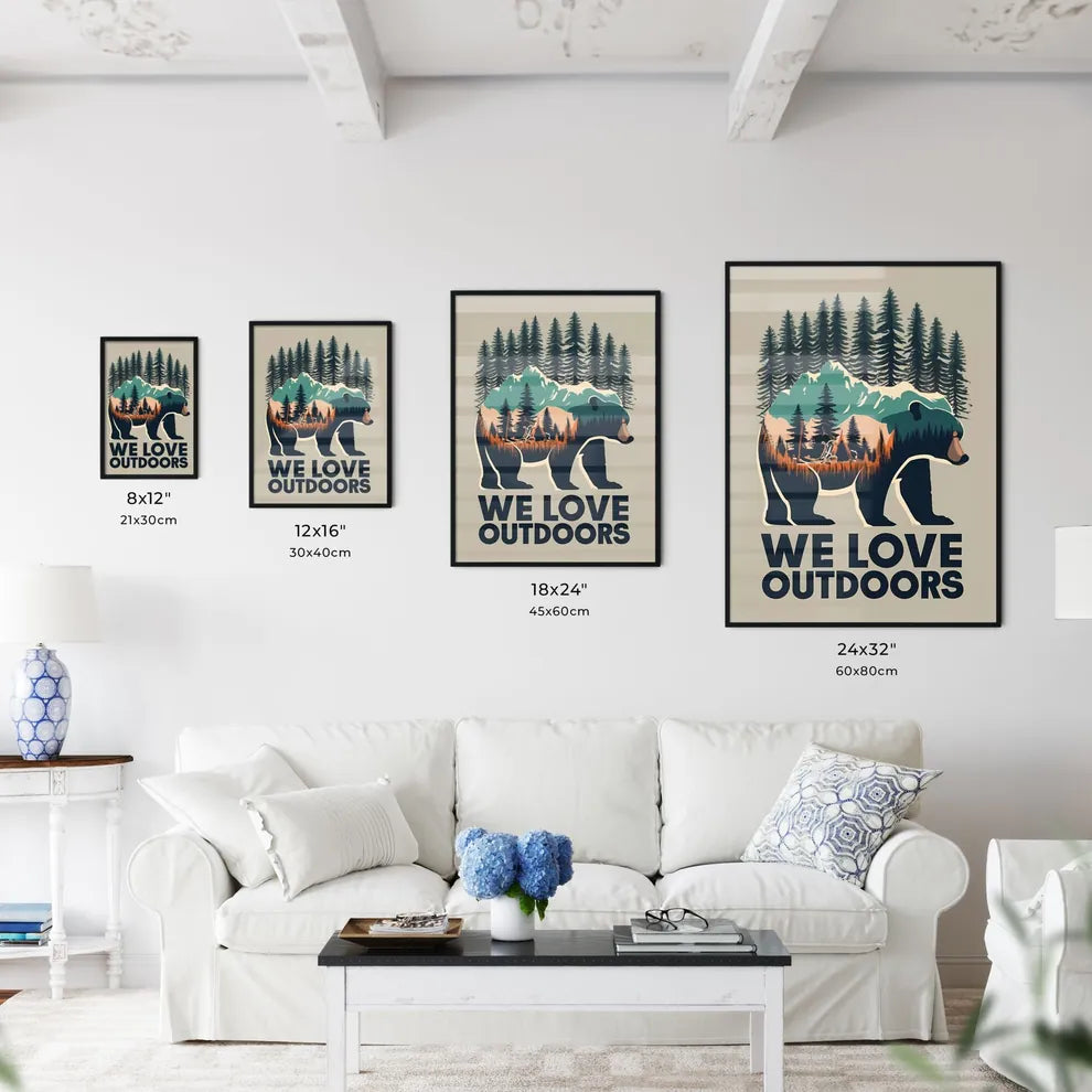 We Love Outdoors Art Print