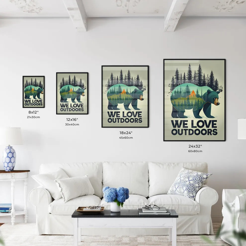 We Love Outdoors Art Print