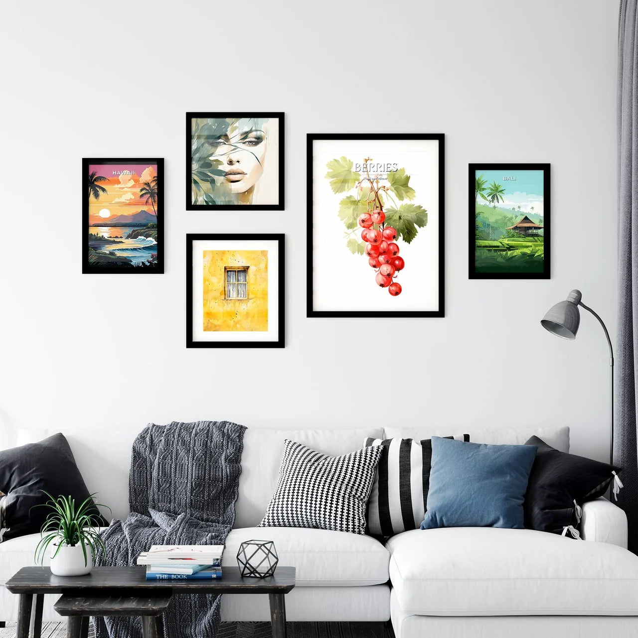 A Bunch Of Red Berries On A Branc Wall Art