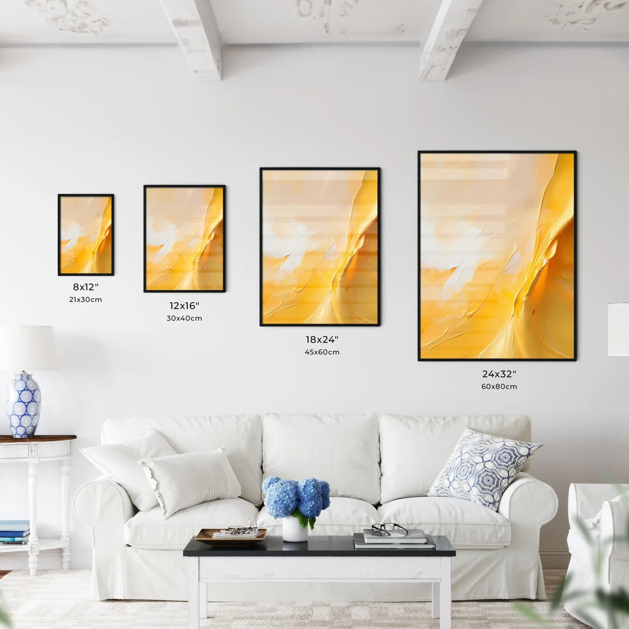 A Close Up Of A Paintin Wall Art