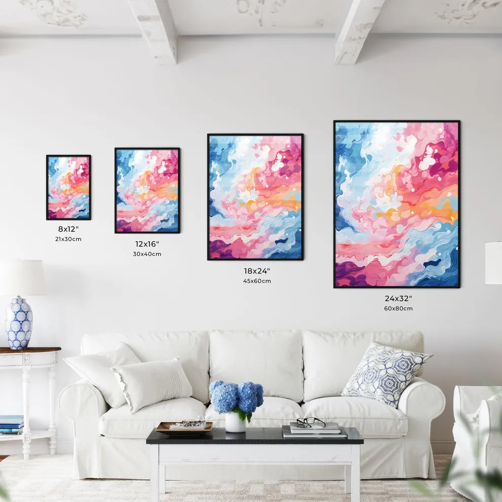 A Colorful Swirls Of Pain Wall Art