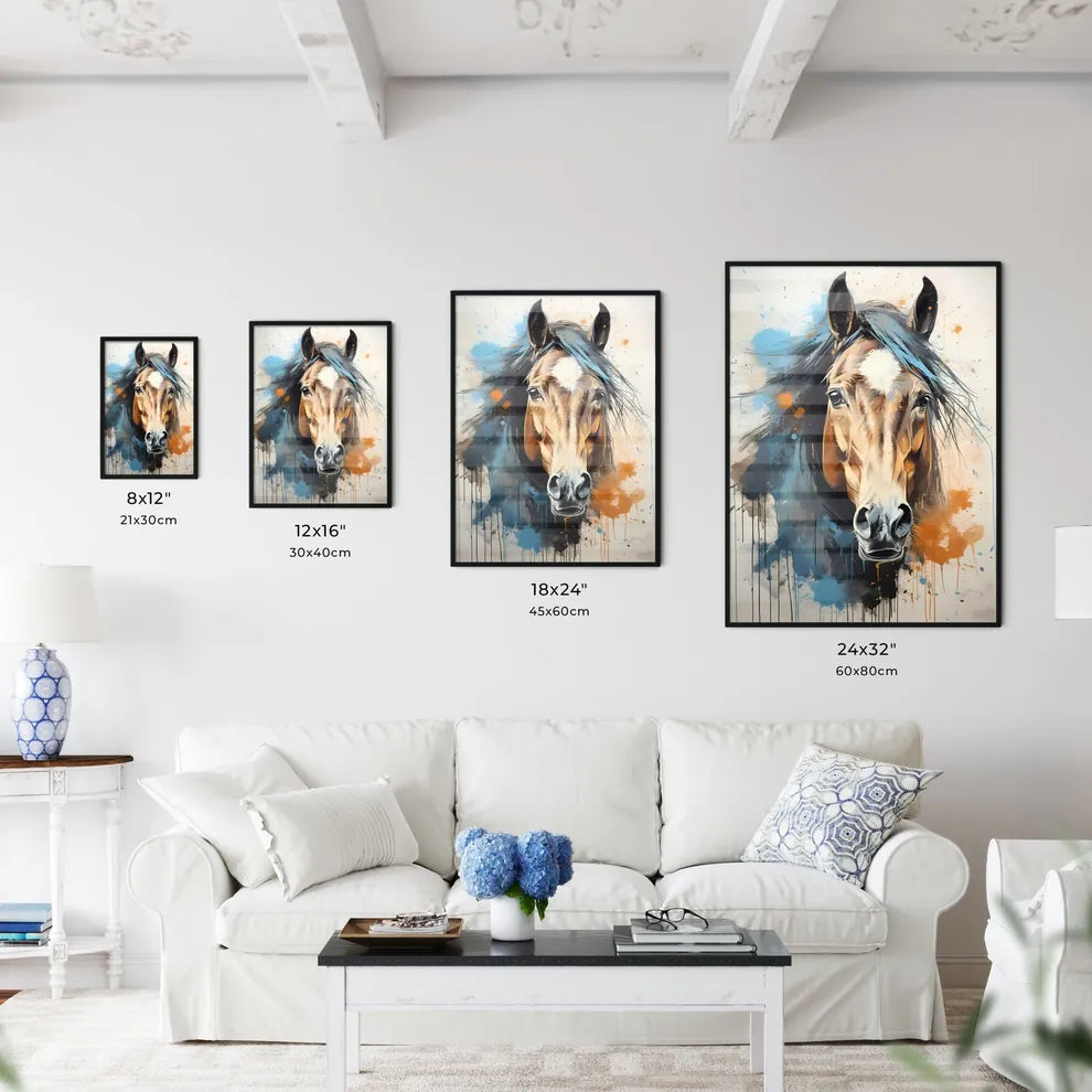 A Painting Of A Horse Art Print