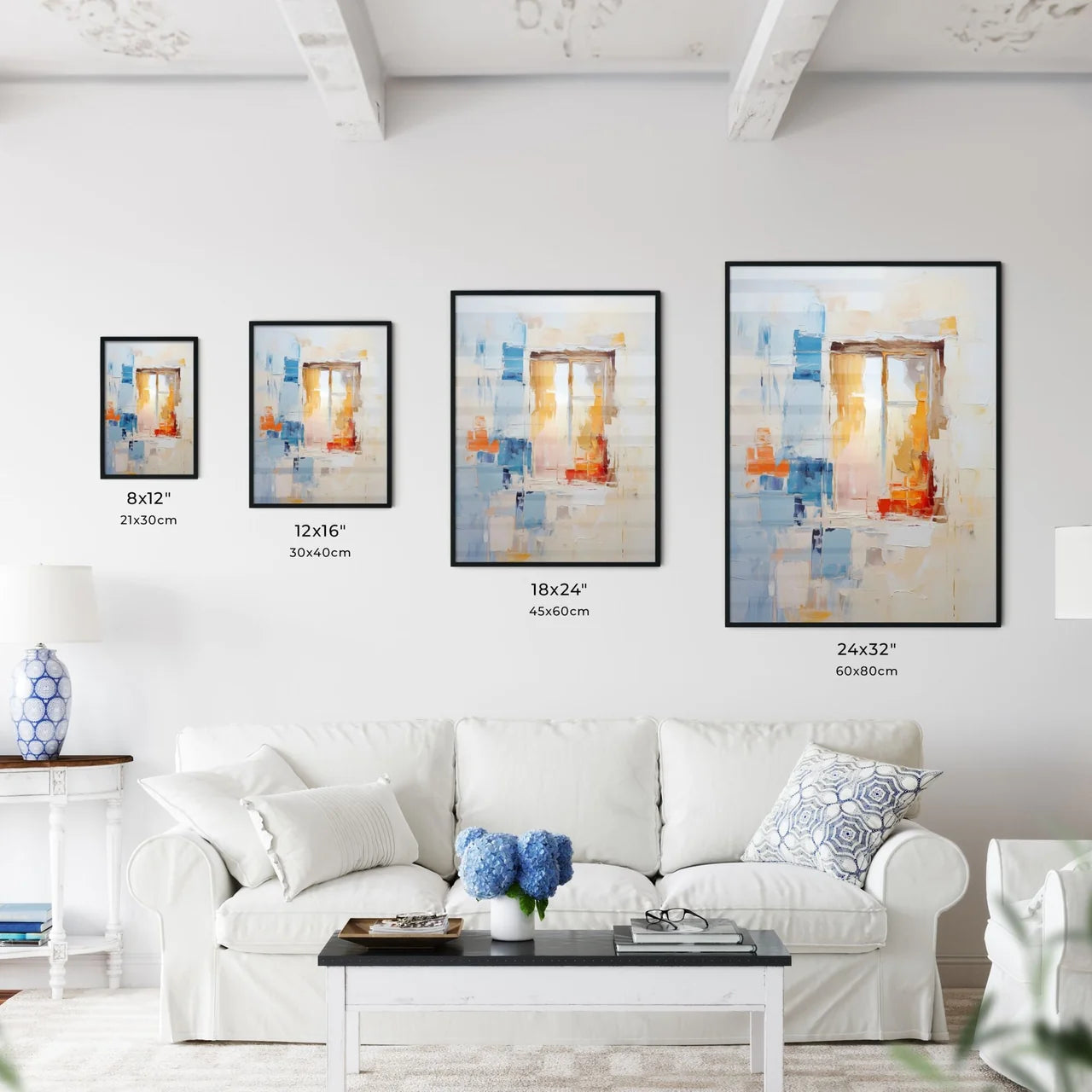 A Painting Of A Window Interior Design