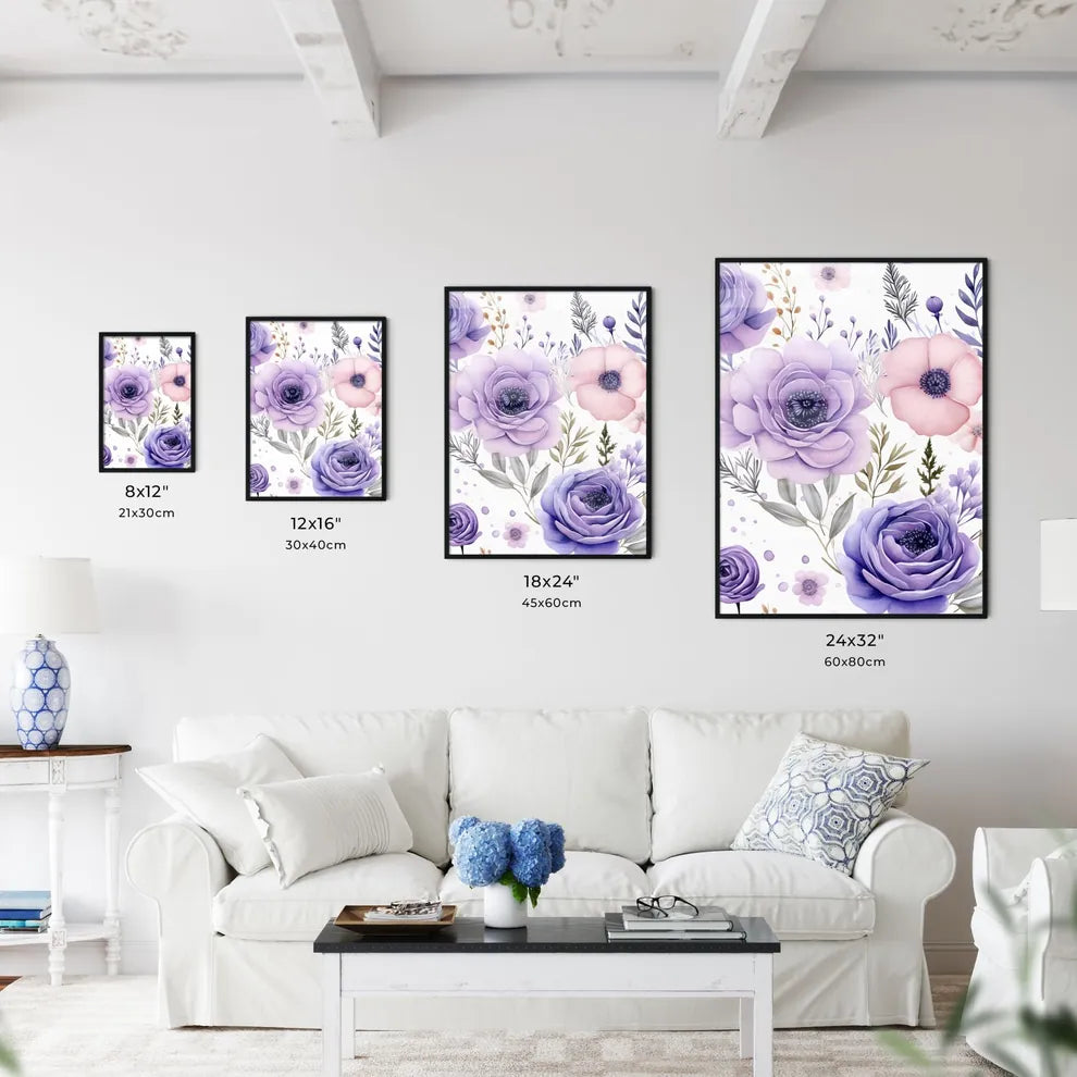 A Purple And Pink Flower Wall Art