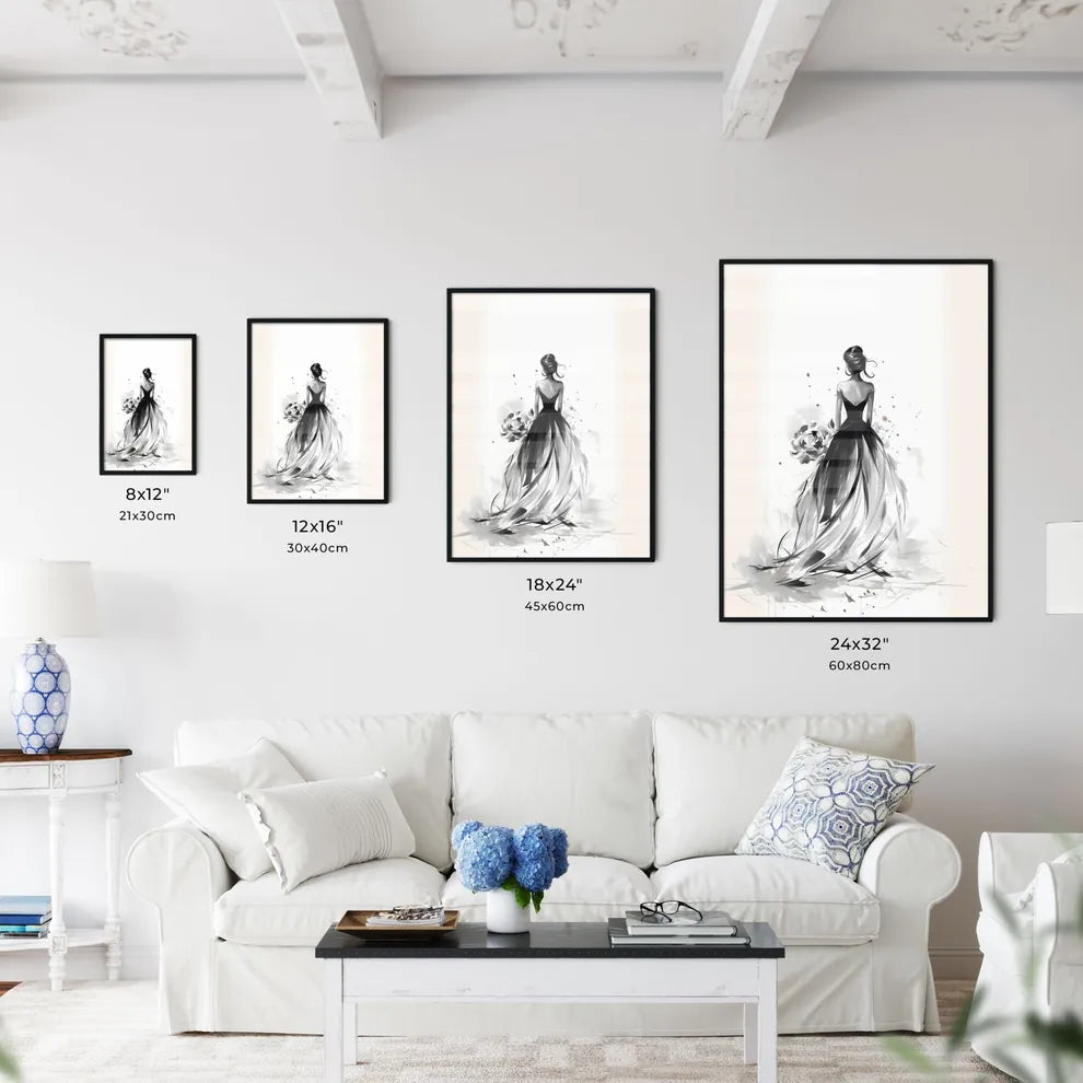 A Woman In A Dres Wall Art