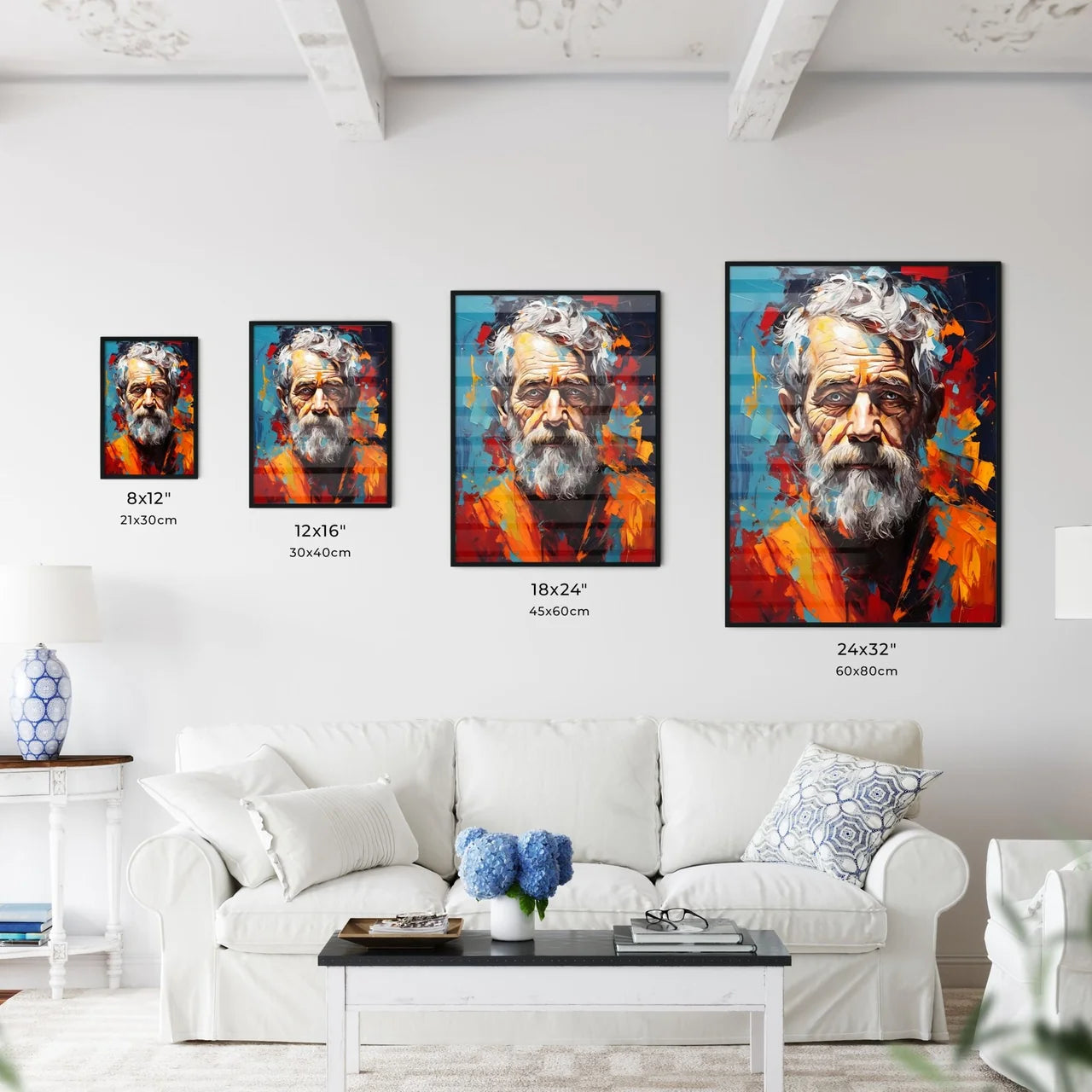 Aristotle - A Painting Of A Man With A Bear Wall Art