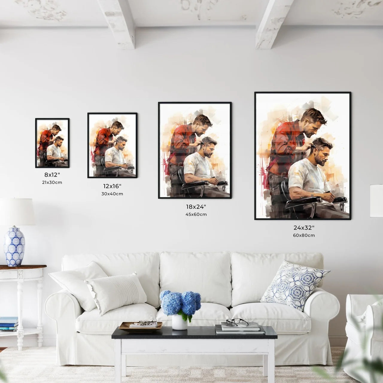 Barber Shop - A Man Cutting A Man's Hair Default Title