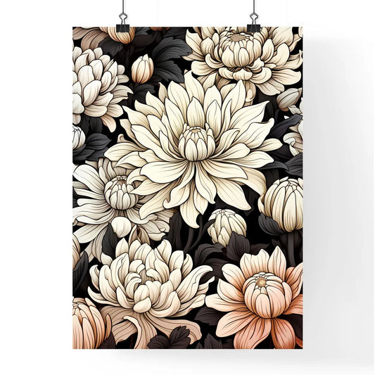 Coloring Book - A Close Up Of Flower Poster