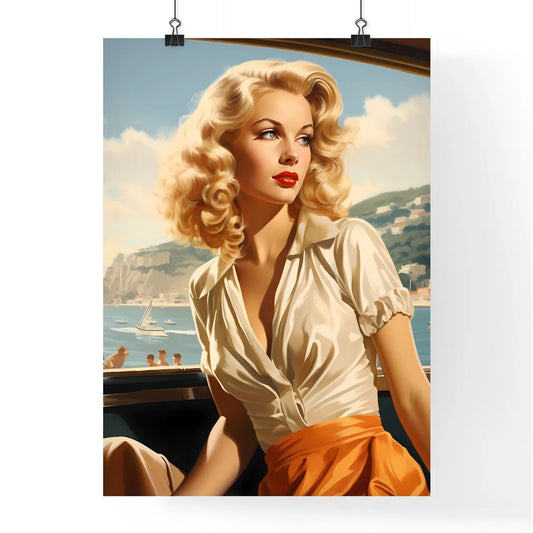 Desire - A Woman In A Boa Poster