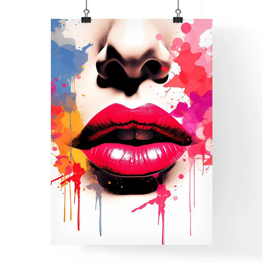 Desire - A Close Up Of A Woman's Lip Poster