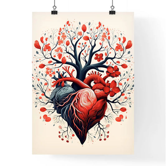 Friendship - A Tree With Flowers And Human H Poster