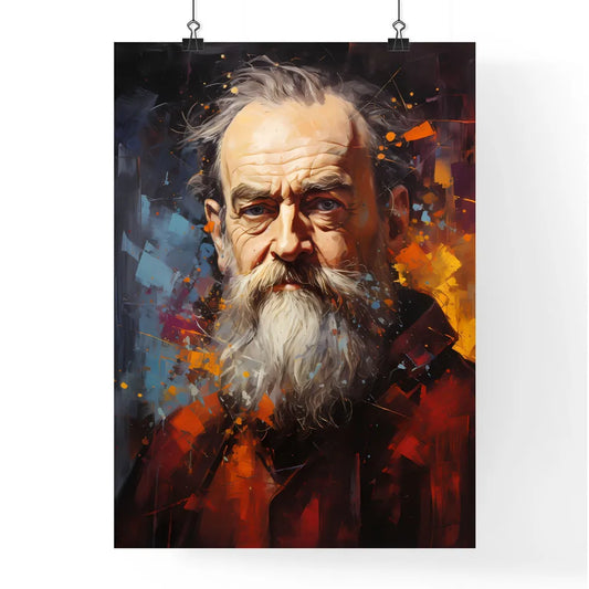Galileo Galilei - A Painting Of A Man With A Poster