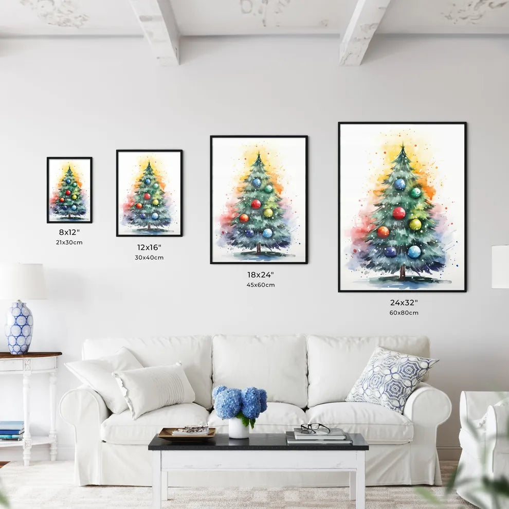 Holidays - A Watercolor Painting Of A Christ Wall Art