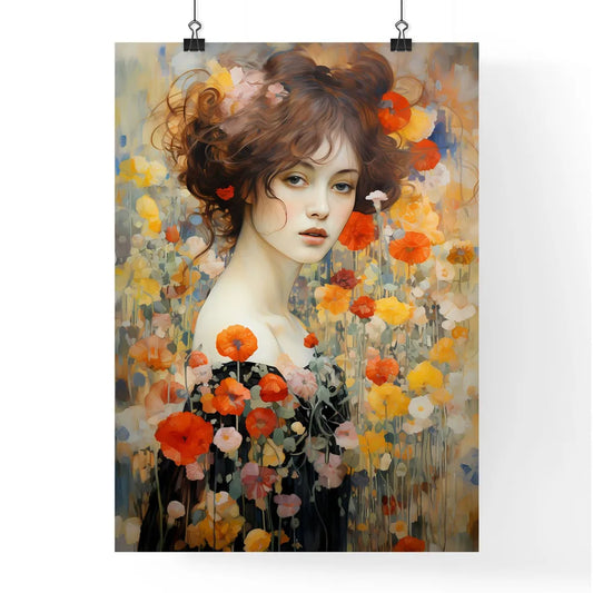 Impressionism - A Woman With Red Hair And Fl Poster