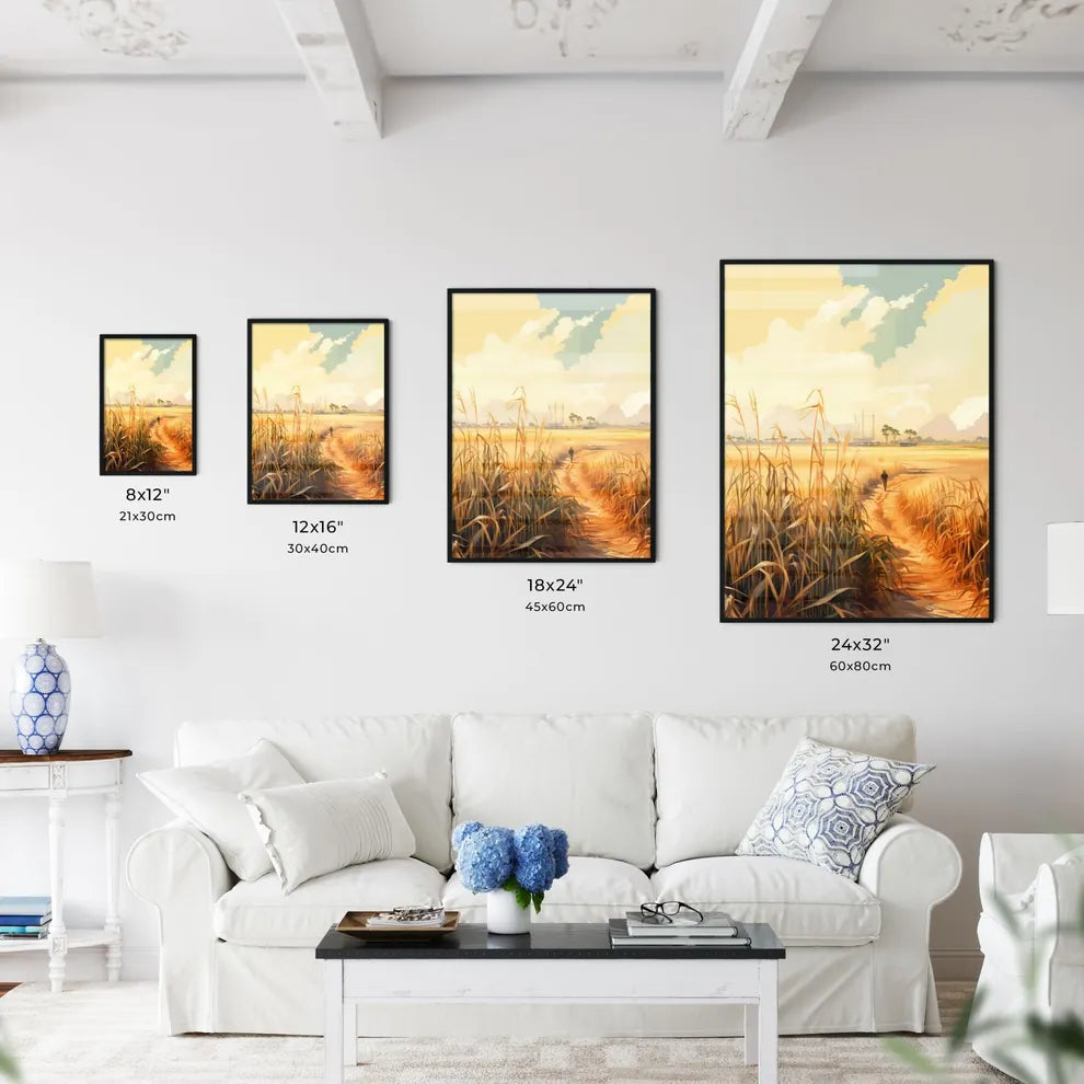 In The South - A Person Walking On A Path Th Wall Art