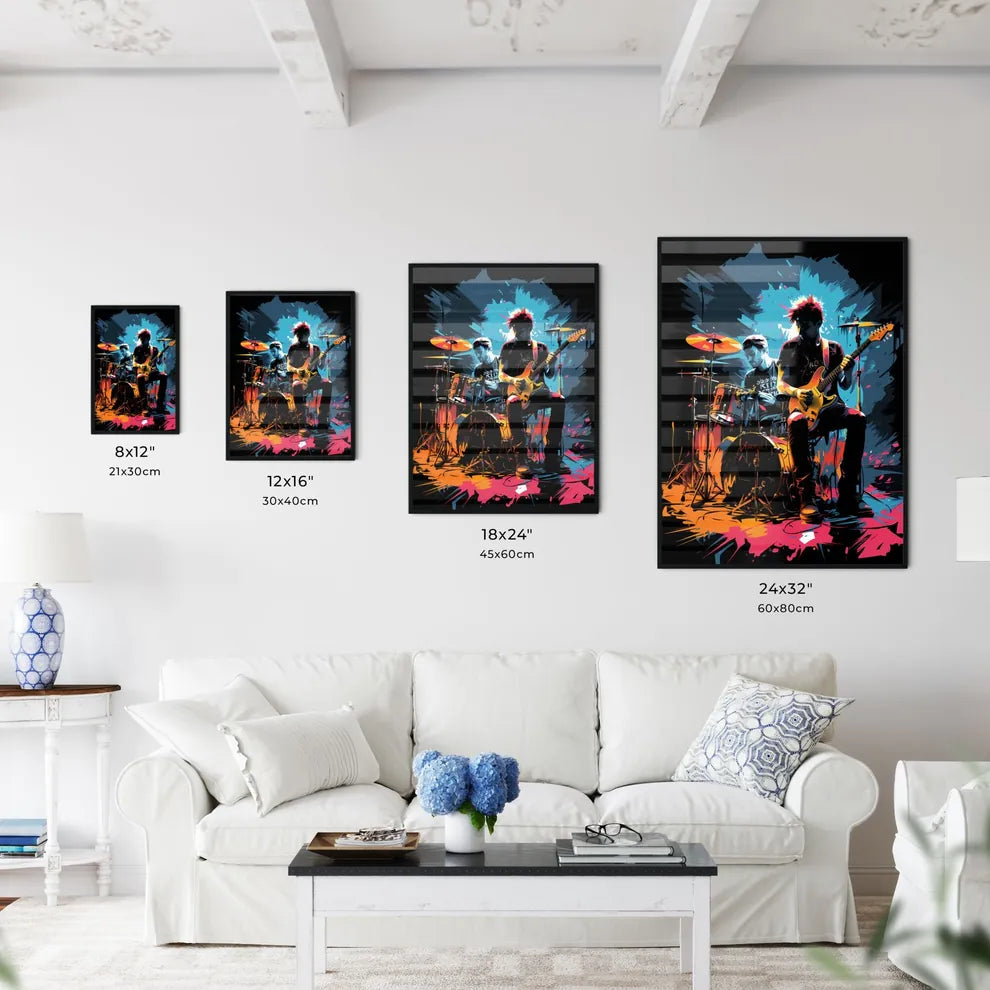 It's Loud - A Group Of Men Playing Instrumen Wall Art