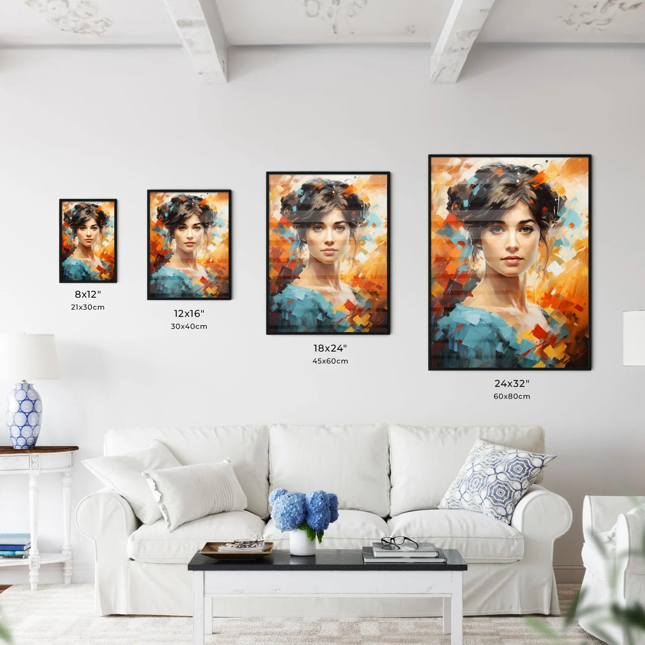 Jane Austen - A Painting Of A Woma Wall Art