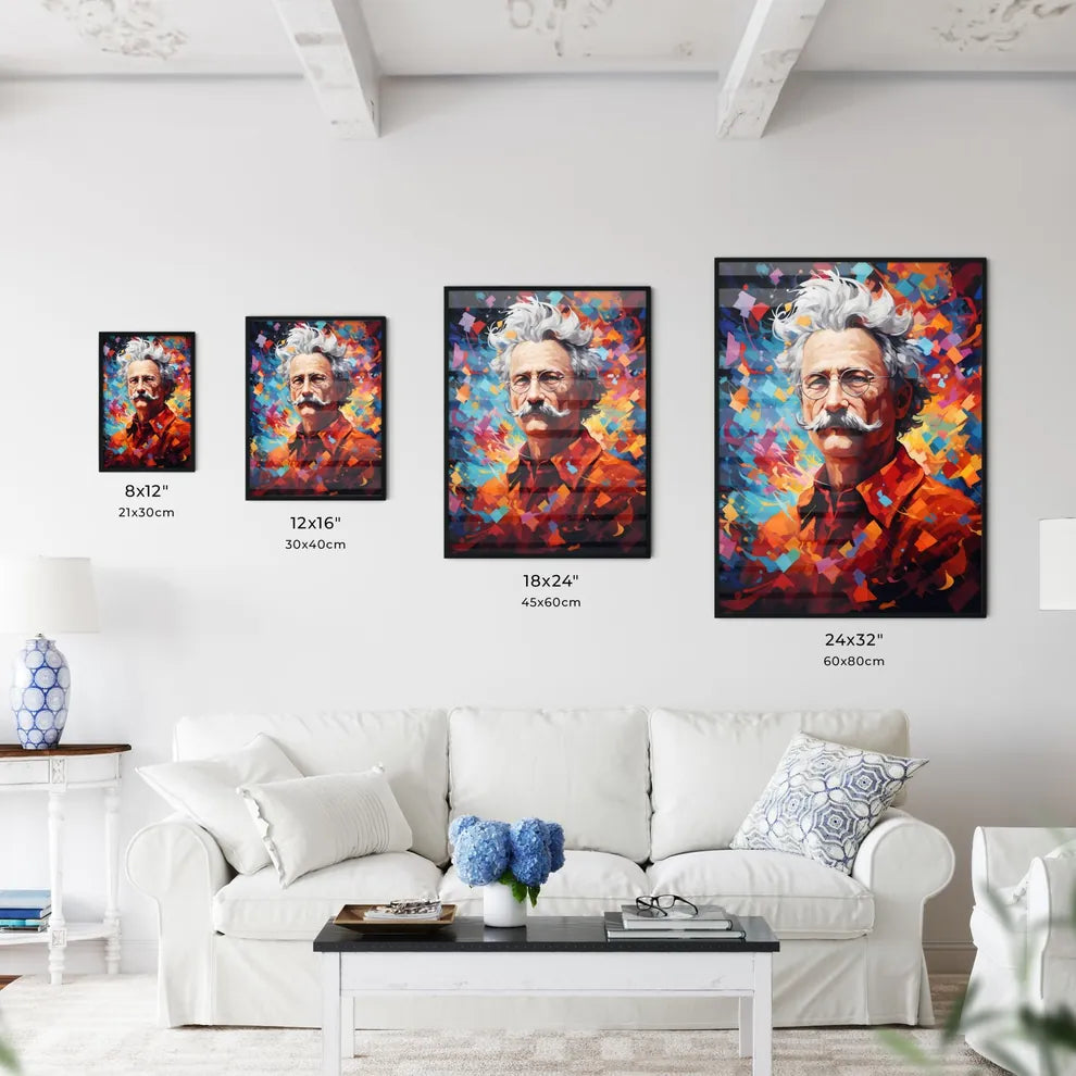 Leon Trotsky - A Man With White Hair And Mus Wall Art