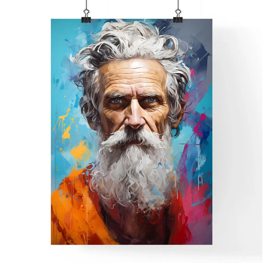 Pythagoras Of Samos - A Man With A White Bea Poster