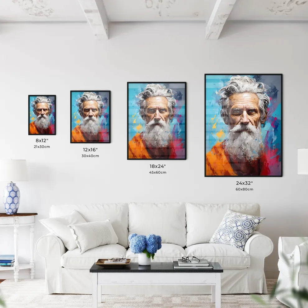 Pythagoras Of Samos - A Man With A White Bea Wall Art