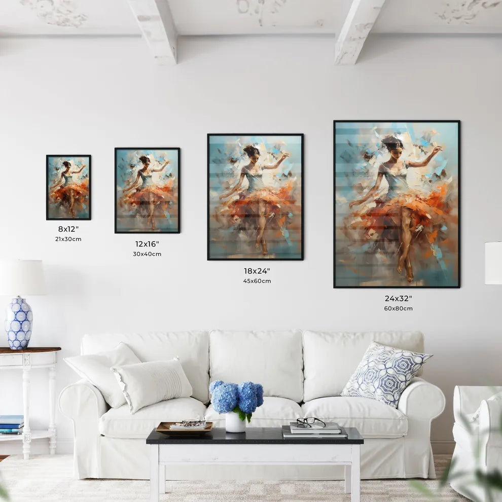 The Ballerina - A Painting Of A Woman In A D Wall Art