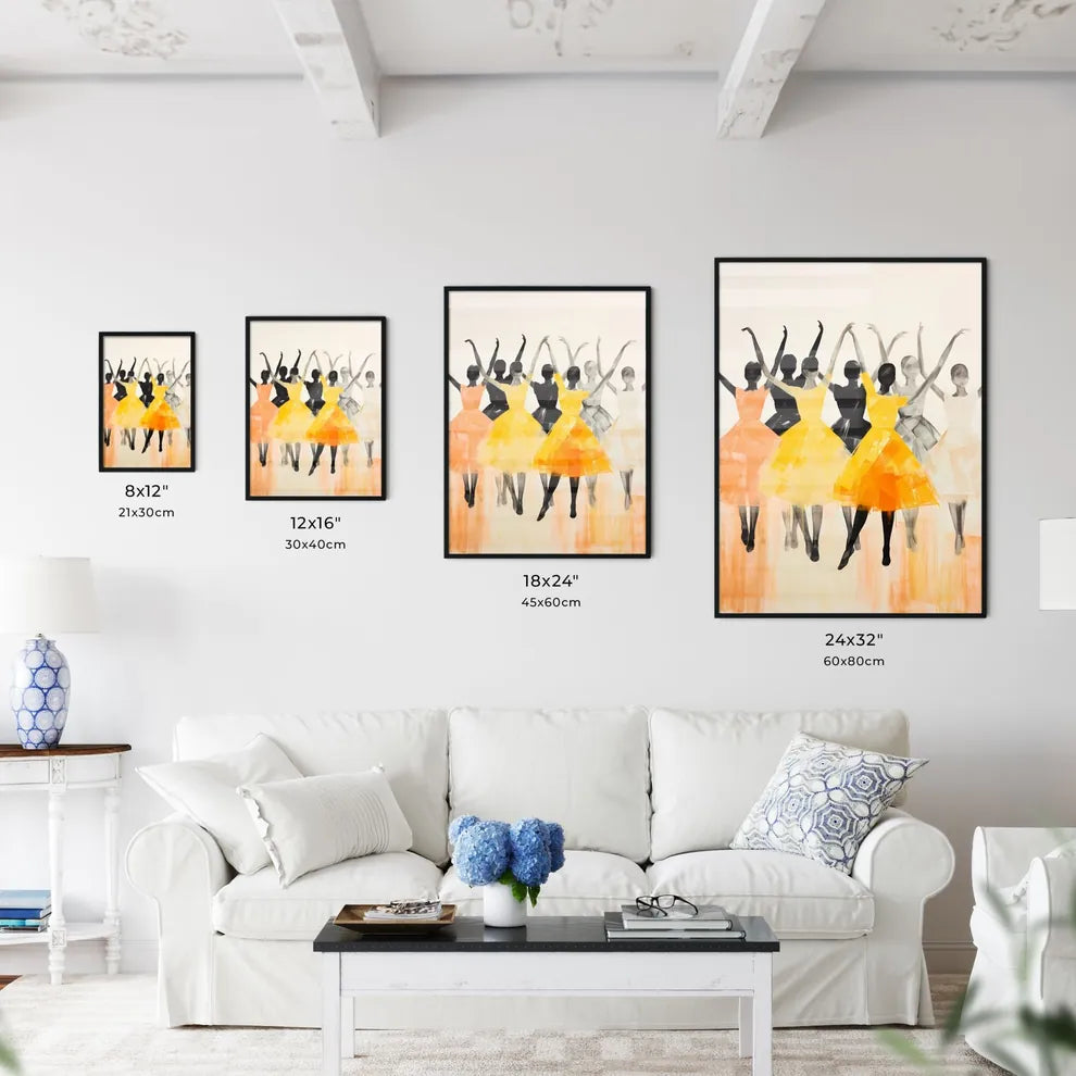 The Ballet - A Group Of Women In Dresse Wall Art
