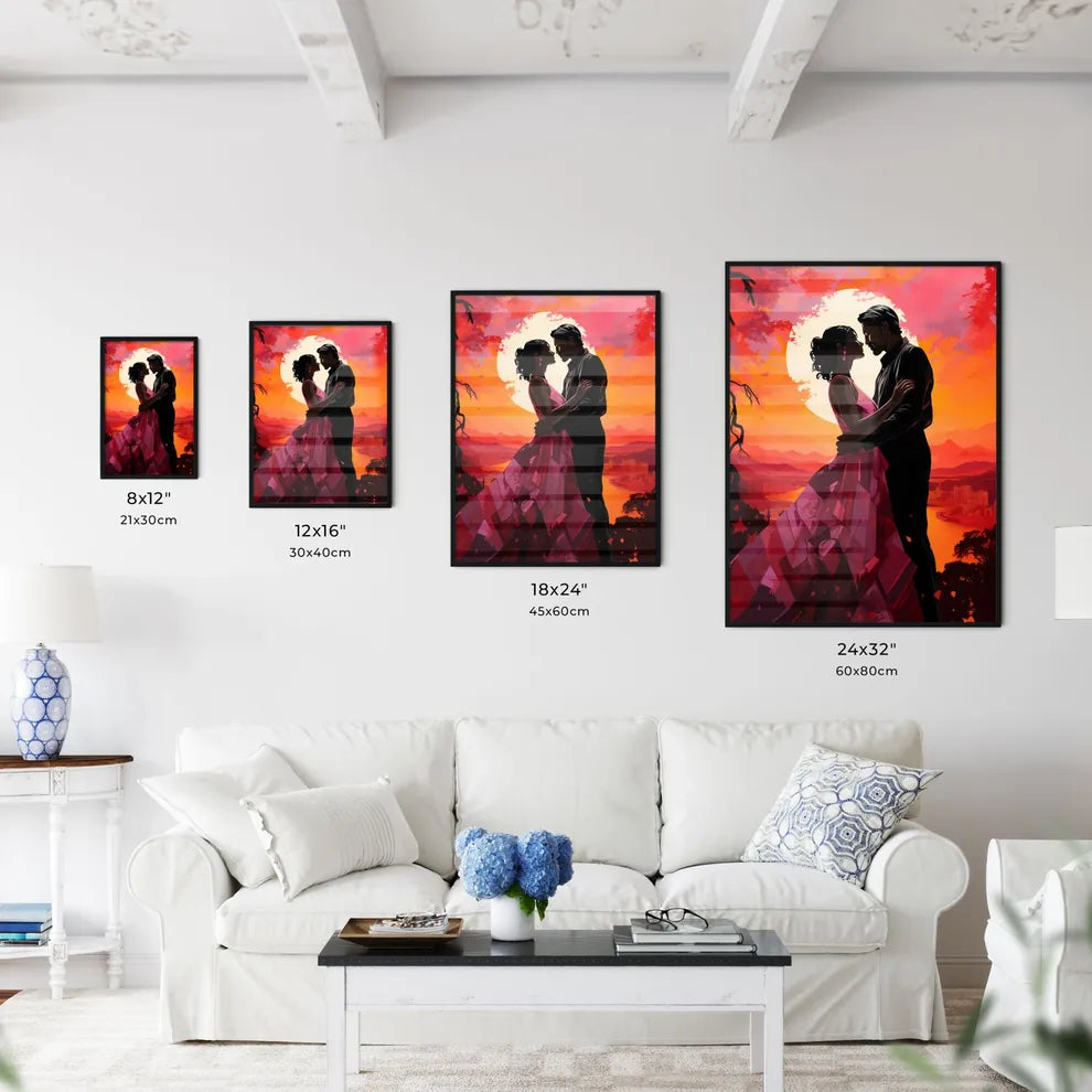 The Offer - A Man And Woman Kissing In Front Wall Art