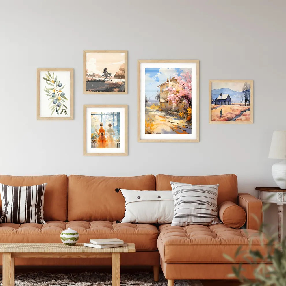 Blossoming Bush On Rural Surburb - A House With Pink Flowers On The Side Interior Design