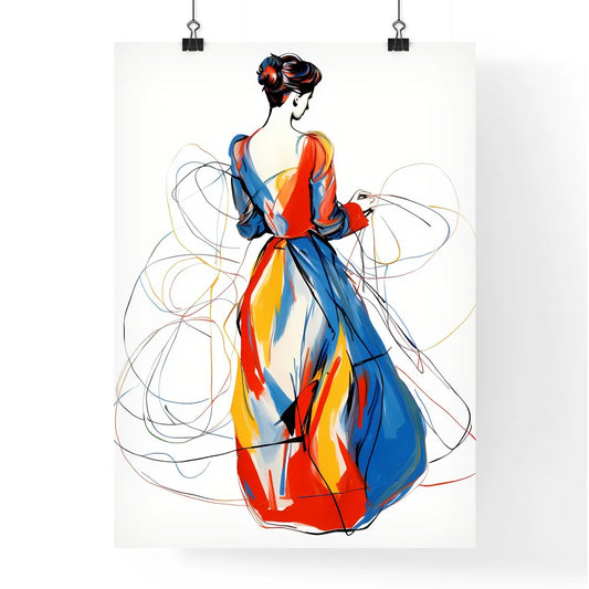 Continuous Line Drawing - A Woman In A Poster