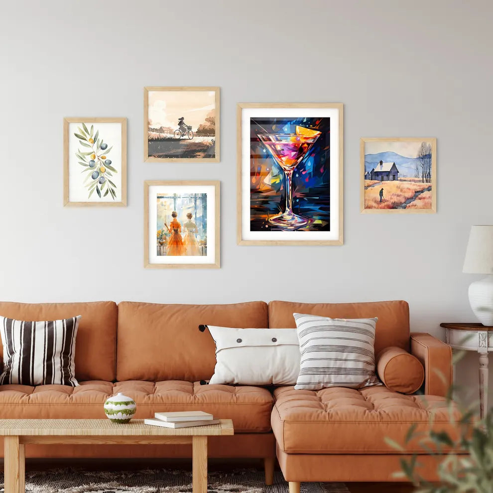 Funny Art Deco Cocktail - A Colorful D Wall Art
