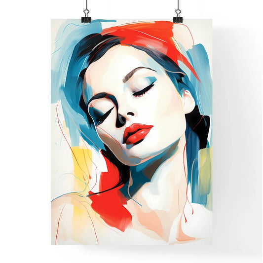 One Line Face - A Woman With Poster