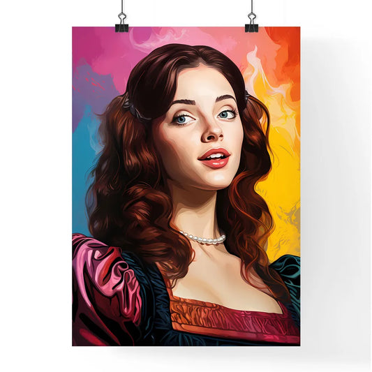 Pop Art Illustration Of Woman With The Speec Poster